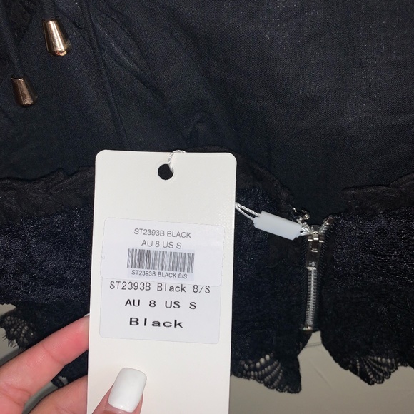 Lace ruffle cropped tank - Picture 4 of 4